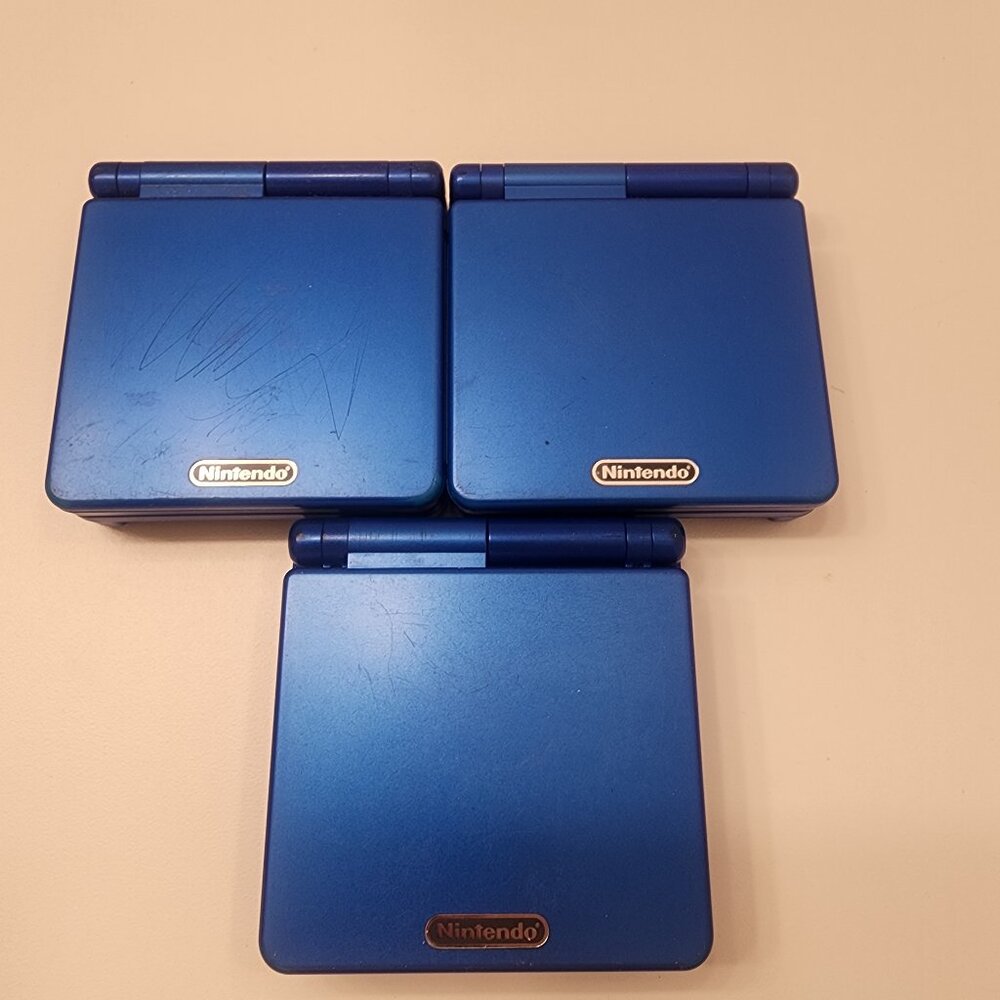 1X Rare Nintendo Blue Gameboy Advance SP 100% GENUINE Rockman (Japanese Megaman)